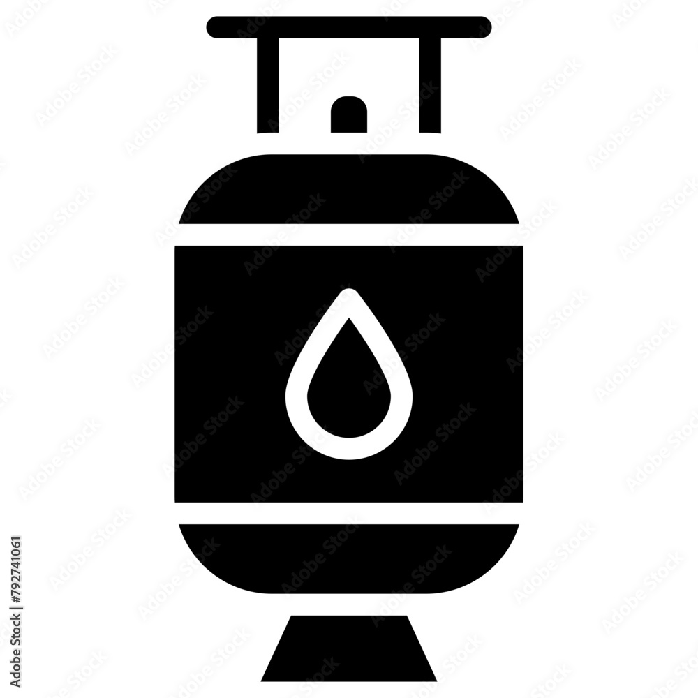 Obraz premium Cylinder Vector Icon Design Illustration