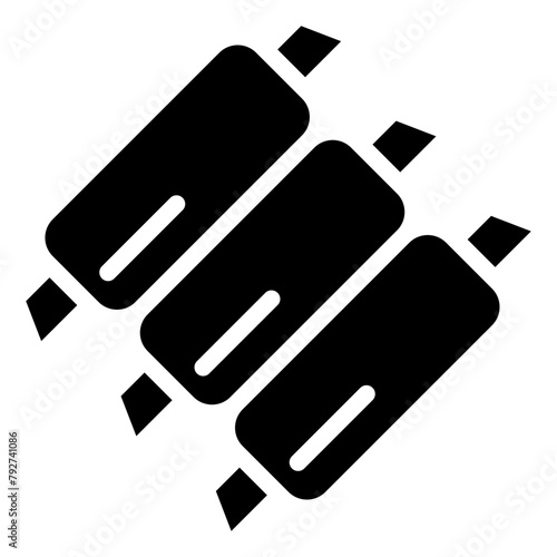Ribs Vector Icon Design Illustration