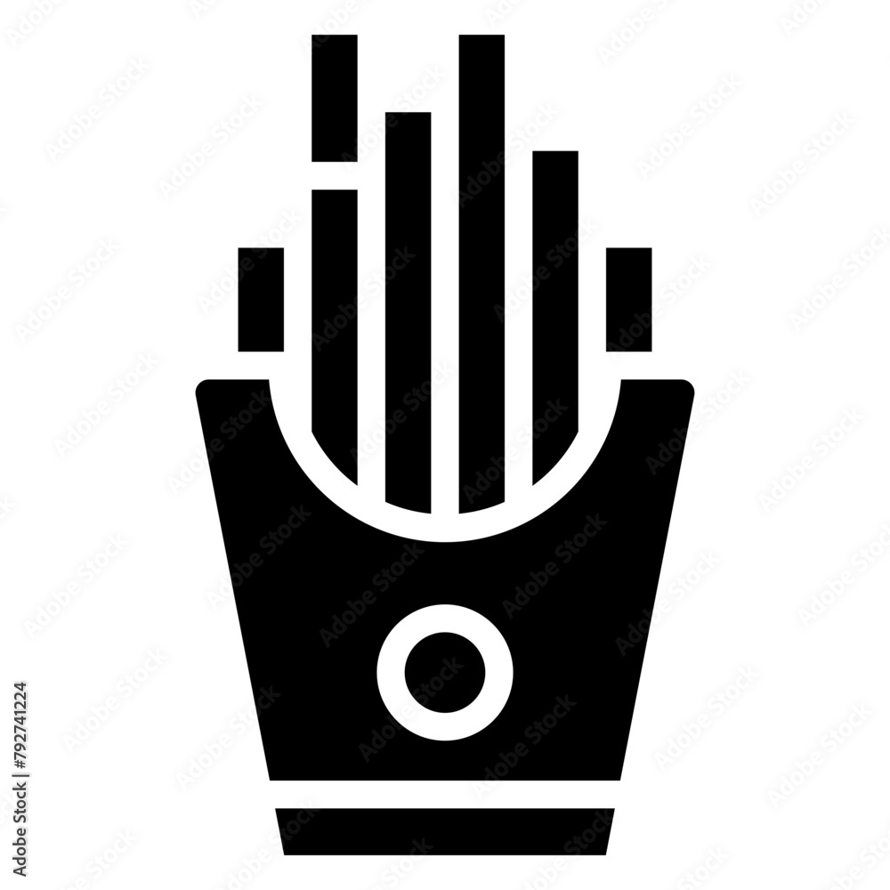 French Fires Vector Icon Design Illustration French Fires Vector Icon Design Illustration