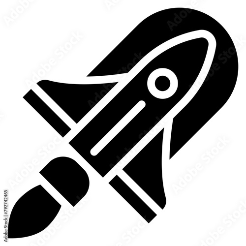 Rocket Vector Icon Design Illustration