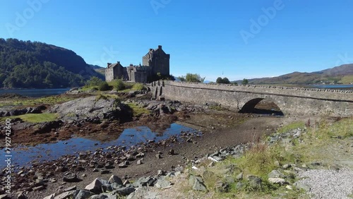 Eilean donan castle view during summer photo