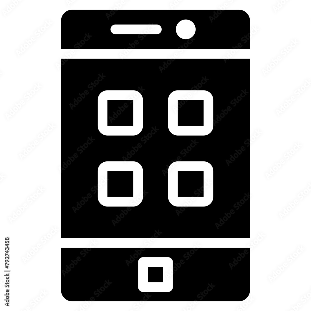 Mobile Vector Icon Design Illustration