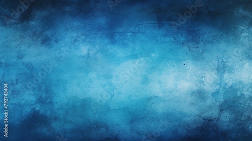 Abstract watercolor paint background dark blue color grunge texture for background Generative AI