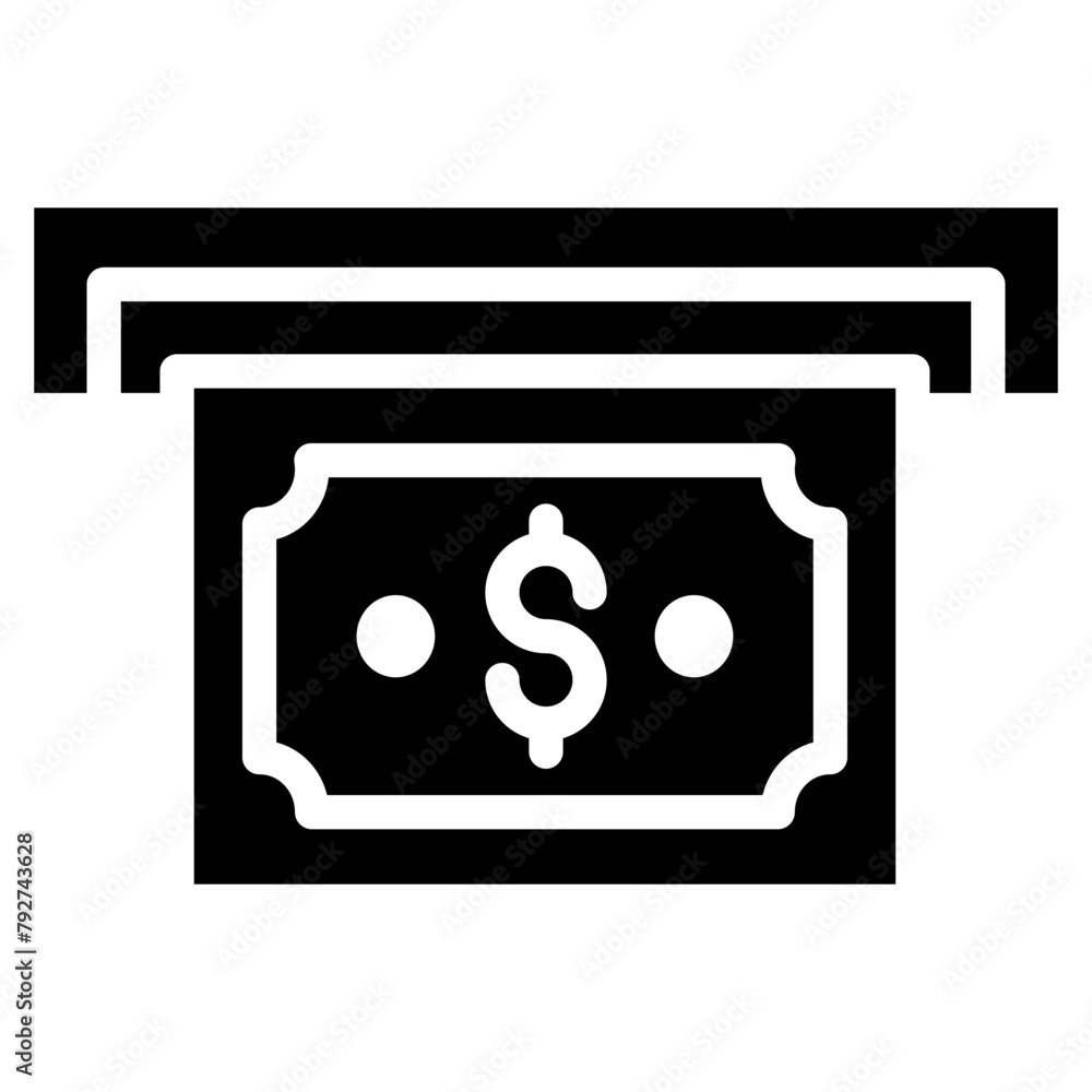 Withdraw Vector Icon Design Illustration Withdraw Vector Icon Design Illustration