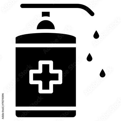 Hand sanitizer Vector Icon Design Illustration