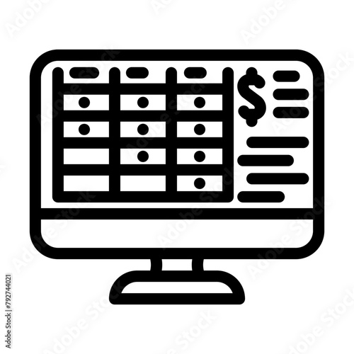 sponsorship opportunities line icon vector. sponsorship opportunities sign. isolated contour symbol black illustration