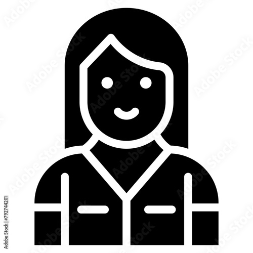 Maid Vector Icon Design Illustration