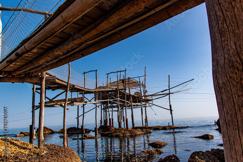 Un trabocco lungo la Costa dei Trabocchi in Abruzzo