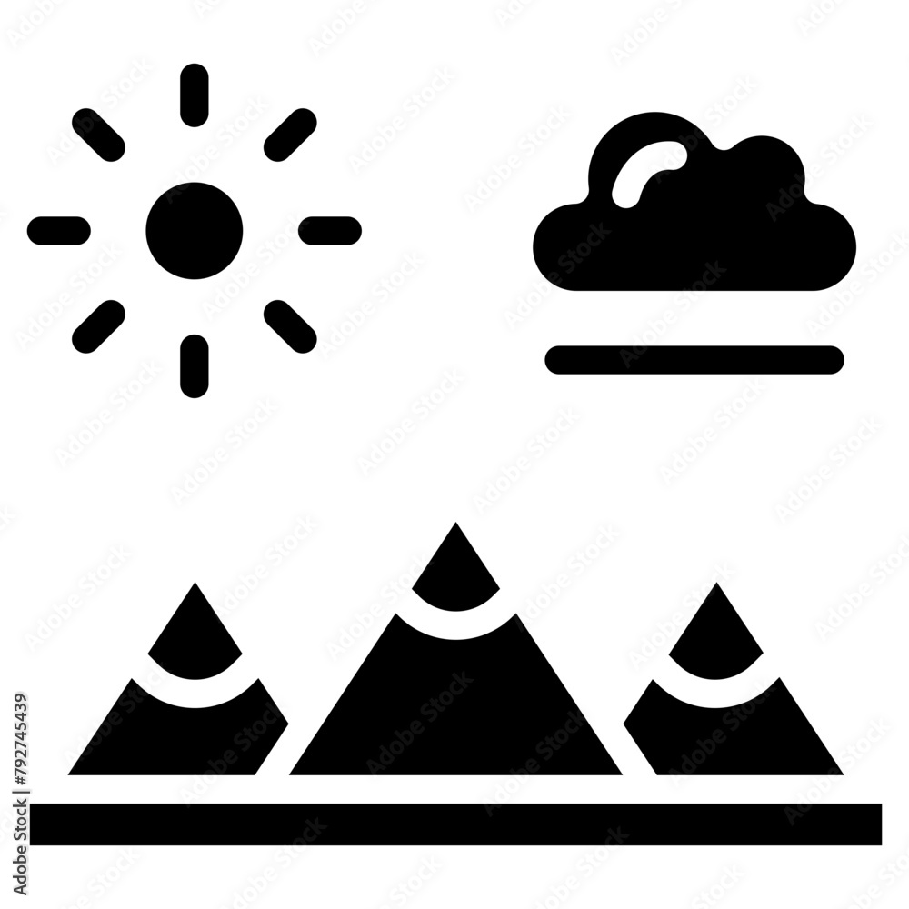 Mountain Vector Icon Design Illustration Mountain Vector Icon Design Illustration