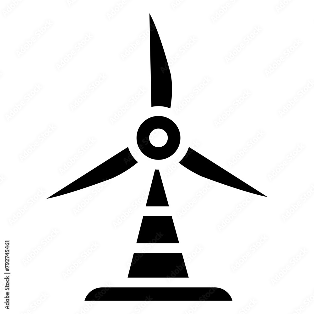 Wind Mill Vector Icon Design Illustration Wind Mill Vector Icon Design Illustration