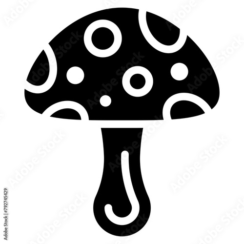 Mushroom Vector Icon Design Illustration
