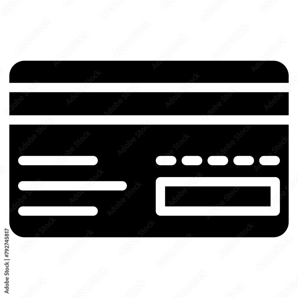 Debit Card Vector Icon Design Illustration