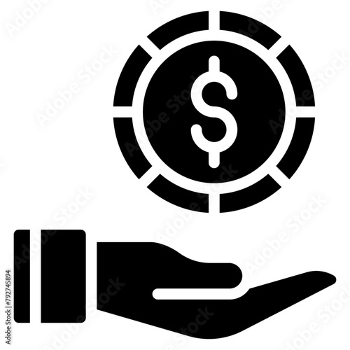 Coin Vector Icon Design Illustration