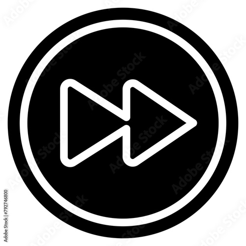 Forward Vector Icon Design Illustration