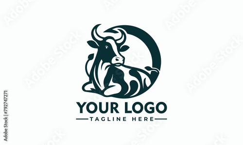 Simple Cow Farm Logo vector logo design cow logo vector template Logo for Business Identity