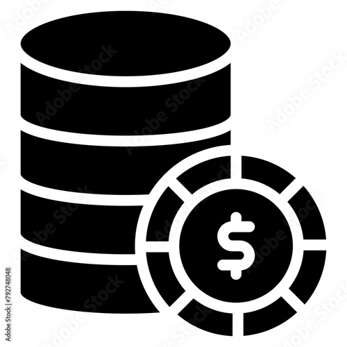 Coins Vector Icon Design Illustration