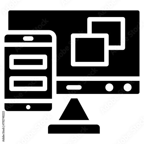 Responsive Vector Icon Design Illustration