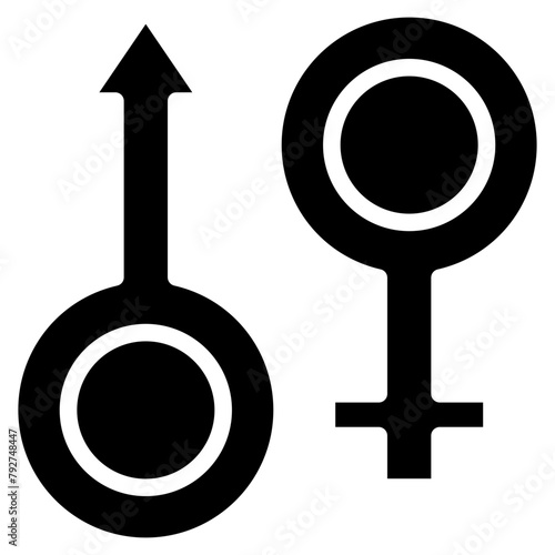 Genders Vector Icon Design Illustration