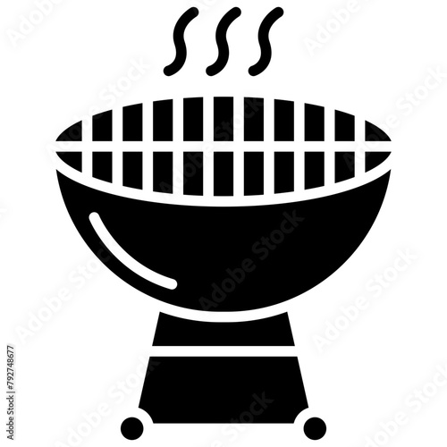 BBQ Vector Icon Design Illustration