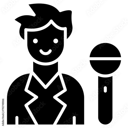 Host Vector Icon Design Illustration