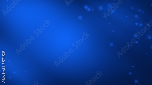 Dark Blue Gradient Background with Bokeh Dots