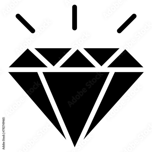 Diamond Vector Icon Design Illustration