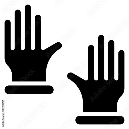 Glove Vector Icon Design Illustration