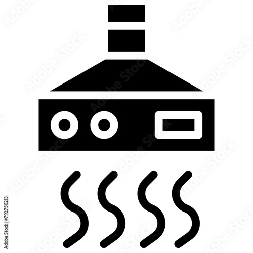 Extractor Hood Vector Icon Design Illustration