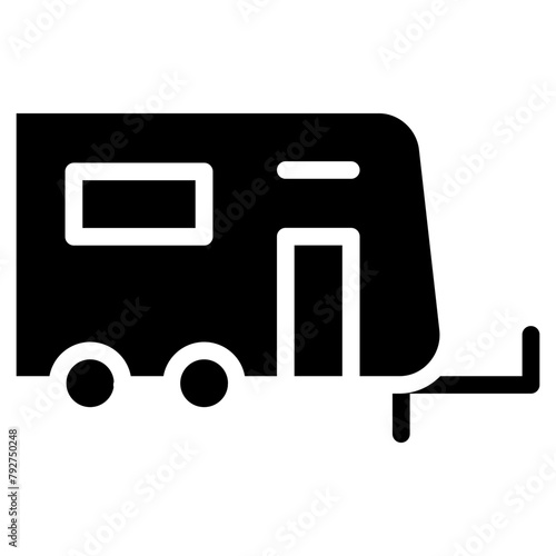 Caravan Vector Icon Design Illustration