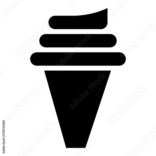 Ice Cream Vector Icon Design Illustration