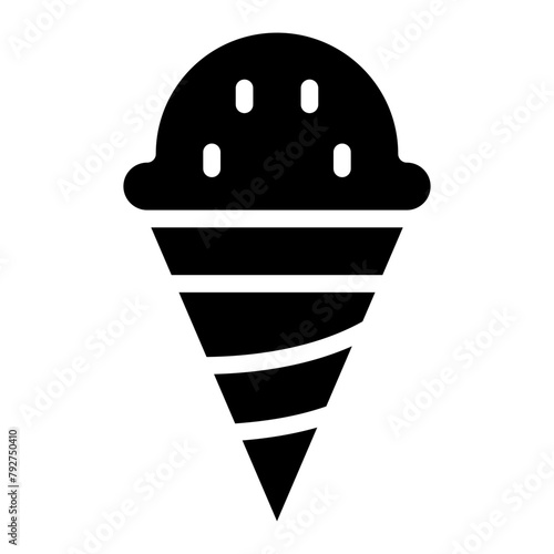 Ice Cream Vector Icon Design Illustration