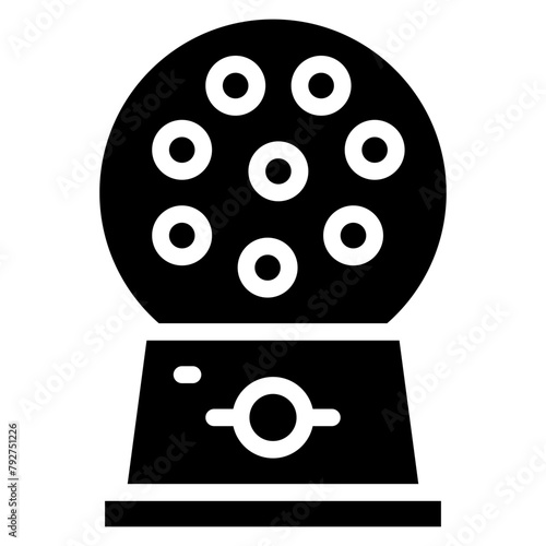 Gumball Machine Vector Icon Design Illustration