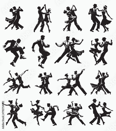 Swing Dance Silhouette Collection