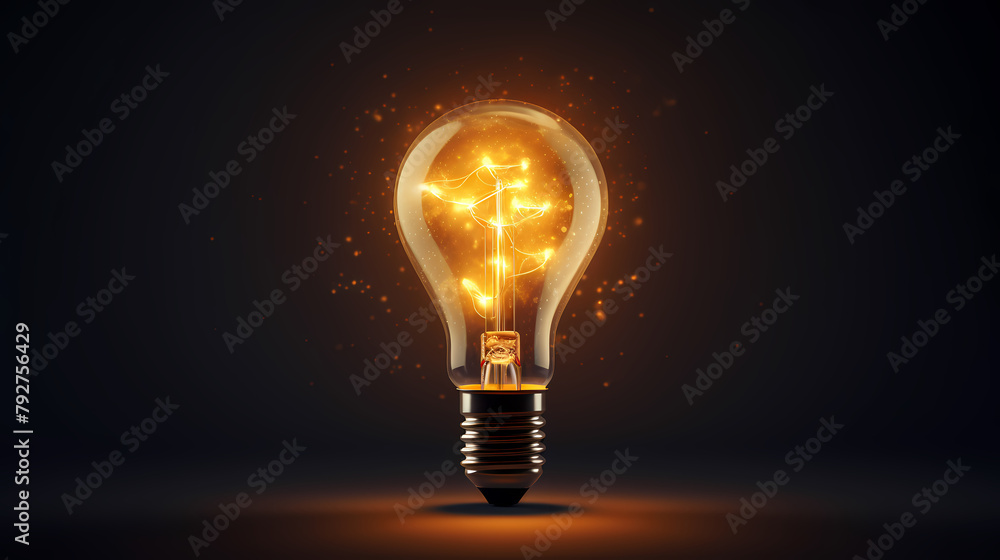 yellow light bulb,idea concept
