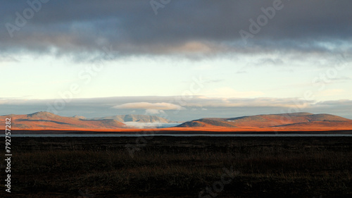 early morning over golden ridge chukotka photo