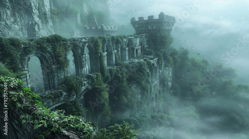 Discovering the lost city of Avalon, a mysterious ancient civilization hidden in the mists, now revealed through haunting ruins swallowed by nature.