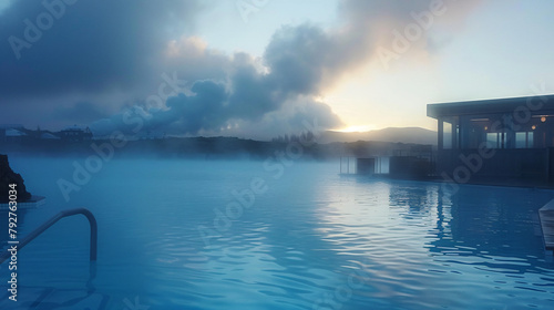 The Blue lagoon a geothermal spa in Reykjavik Iceland