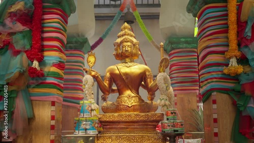 Brahma Phra Phrom, four-faced God in Hinduism and Buddhism photo