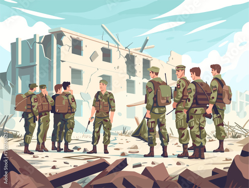 War-Torn Community Building Rebuilt, Renewed, and Resilient: Soldiers and Students United in Hope