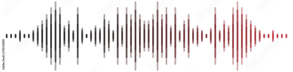 equalizer, sound wave stripes black and red, no background equalizer, sound wave stripes black and red, no background