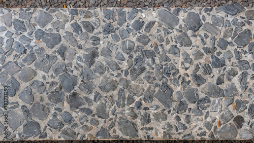 old stone texture top flat lay view. Generative AI © Fuji