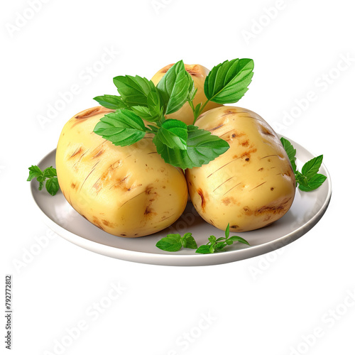 potatoes with parsley, png