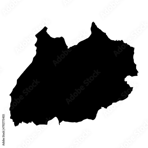 Marrakesh Safi region map, administrative division of Morocco. Vector illustration. photo
