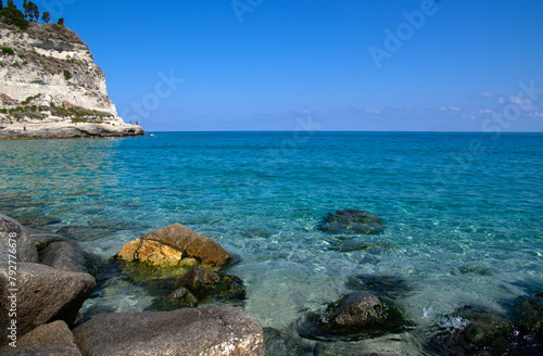 Landscape of the blue sea