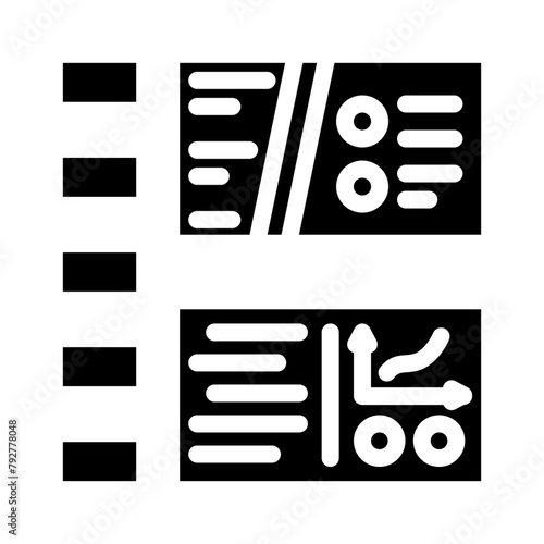 webinar presentation glyph icon vector. webinar presentation sign. isolated symbol illustration