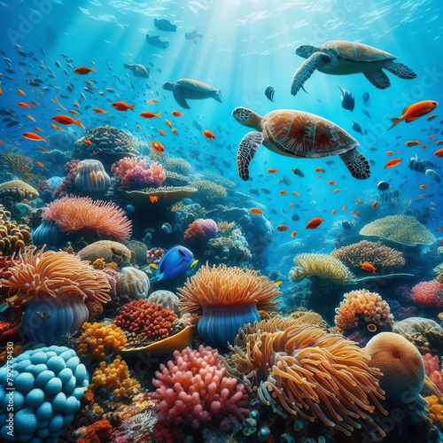 Underwater Diversity: Coral Reef Ecosystem © Awais