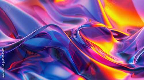 abstract wavy liquid background. Creative design with vibrant colors.