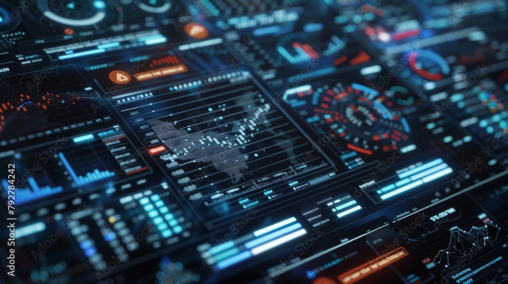 Close-up of a quantitative analysis screen Close-up of a quantitative analysis screen
