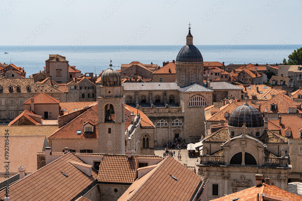A View of Dubrovnik City From the City Walls, Croatia