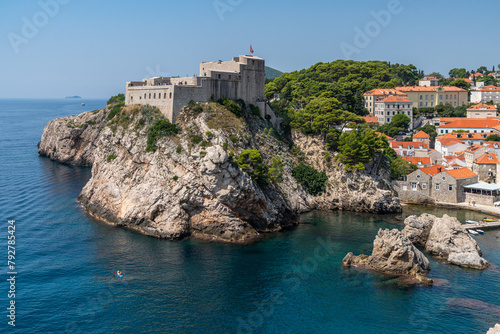 Fort Lovrijenac facing Dubrovnik City Walls, Unesco World Heritage, Site